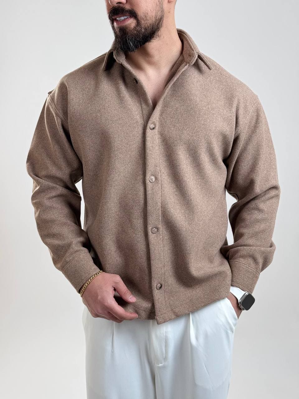 پیراهن ضخیم فوتر برند ZARA موکائی کد JA154C