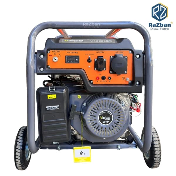 موتور برق بنزینی ویستا 10 کیلووات مدل V15500ES تک فاز استارتی
