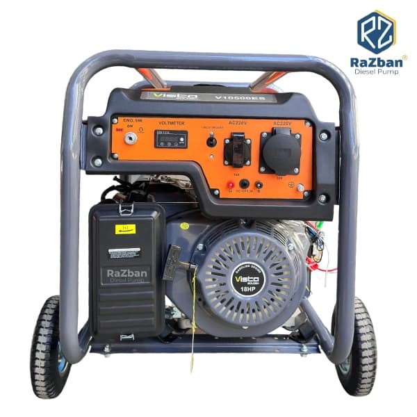 موتور برق بنزینی ویستا 9 کیلووات مدل V10500ES تک فاز استارتی