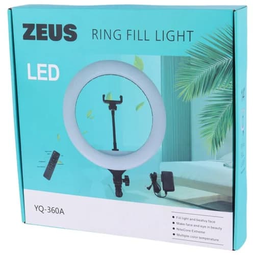 رینگ لایت 14 اینچ Zeus YQ-360A — تصویر ۲