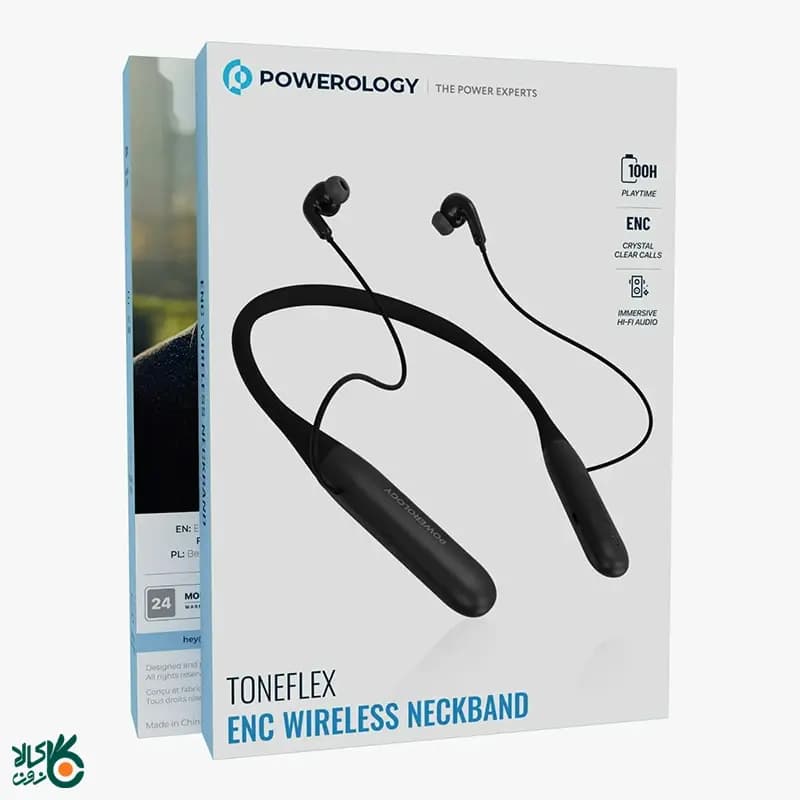 هندزفری بی سیم گردنی پاورولوژی مدل Powerology Toneflex ENC — تصویر ۵