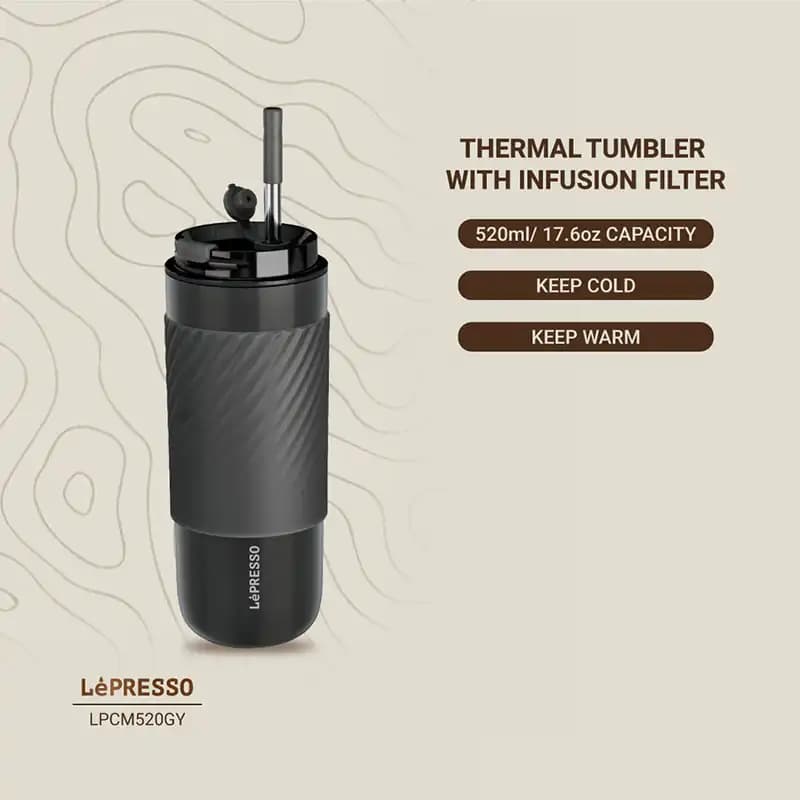 تراول ماگ حرارتی لپرسو مدل Lepresso Thermal Tumbler With Infusion Filter — تصویر ۴