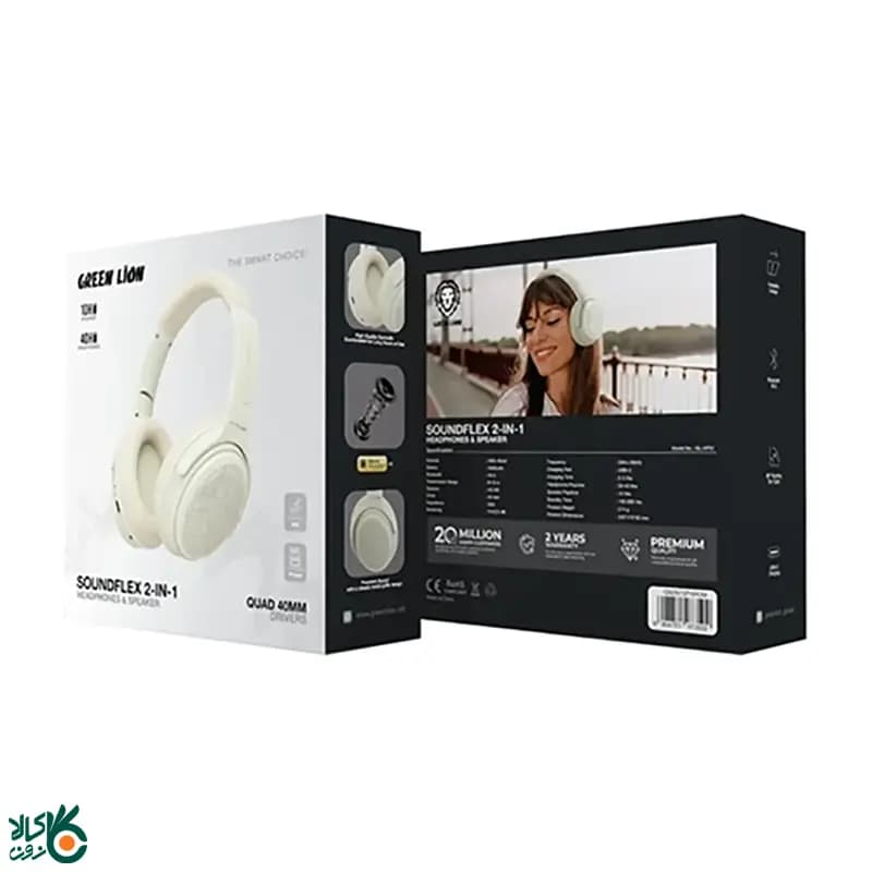هدفون بلوتوثی گرین لاین مدل Green Lion SOUNDFLEX 2-In-1 — تصویر ۵