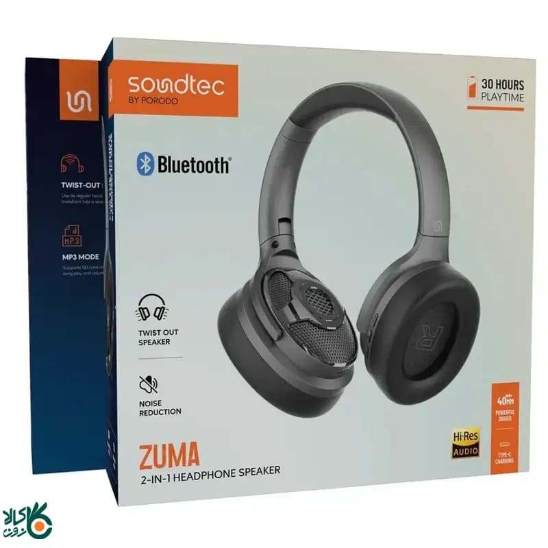 هدفون و اسپیکر پرودو مدل Porodo Soundtec Zuma — تصویر ۲
