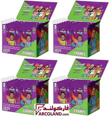 کیمدی کارت فوتبال چمپس مدل Champs 2025 بسته 120 عددی