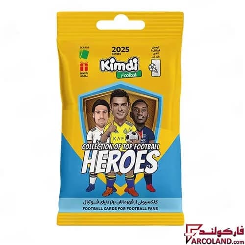 کیمدی کارت فوتبال هیرو مدل Heroes 2025 بسته 48 عددی — تصویر ۶