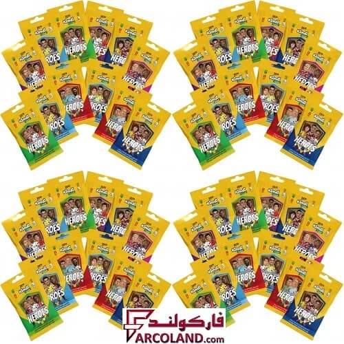 کیمدی کارت فوتبال هیرو مدل Heroes 2025 بسته 48 عددی