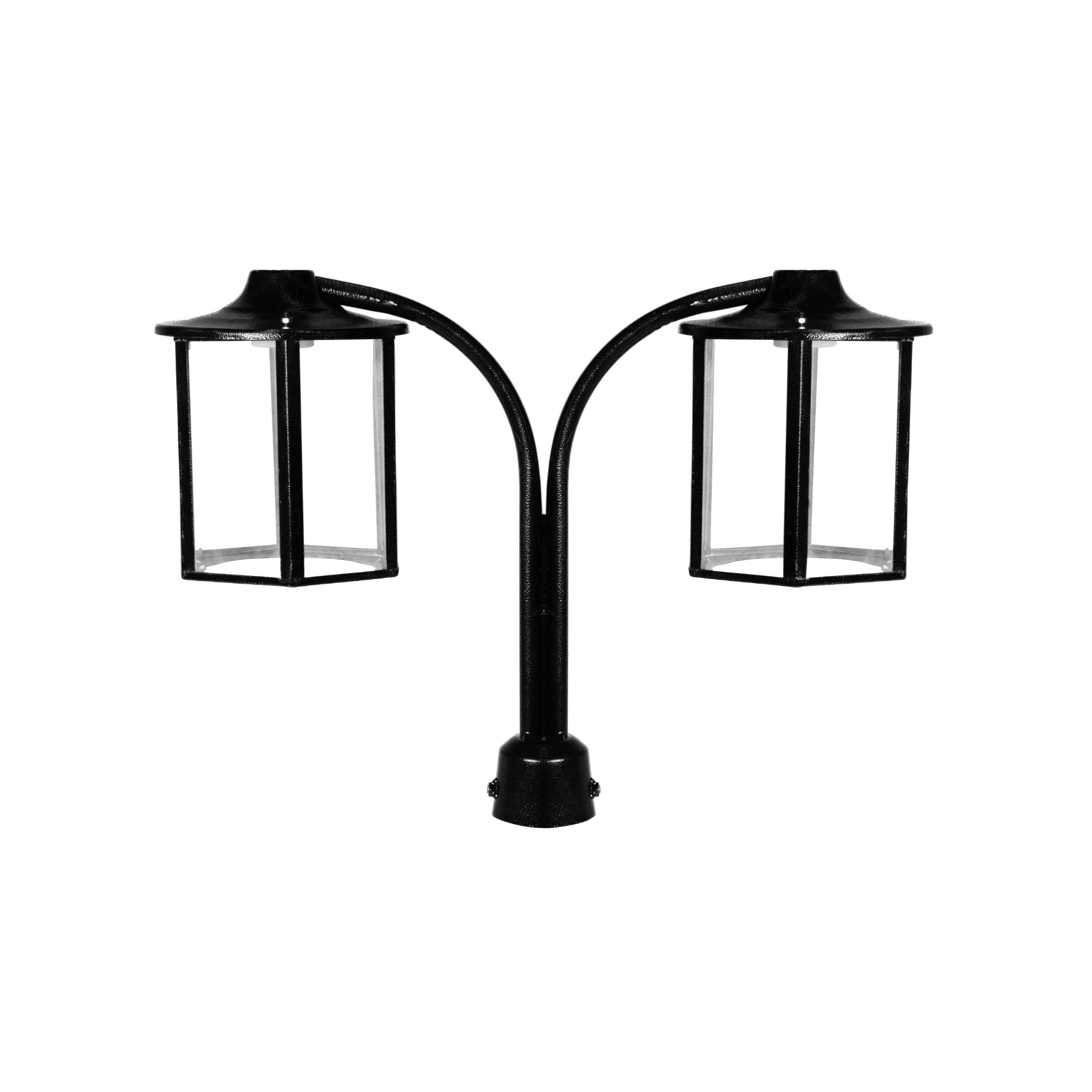 چراغ حیاطی و پارکی سرلوله دوشاخه فلزی مدل P-2JB — تصویر ۴