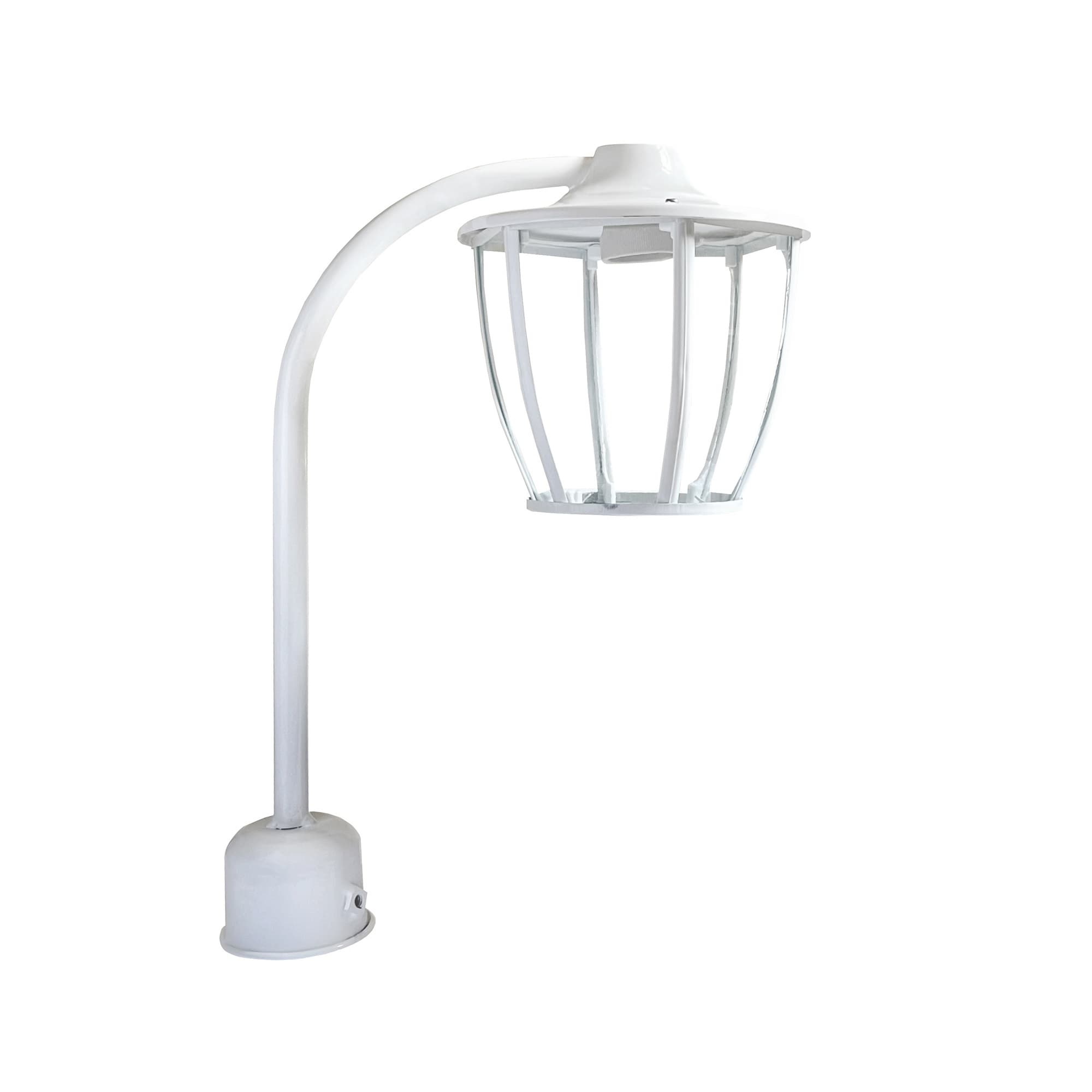 چراغ حیاطی و پارکی سرلوله تک شاخه فلزی مدل P-1JC — تصویر ۲