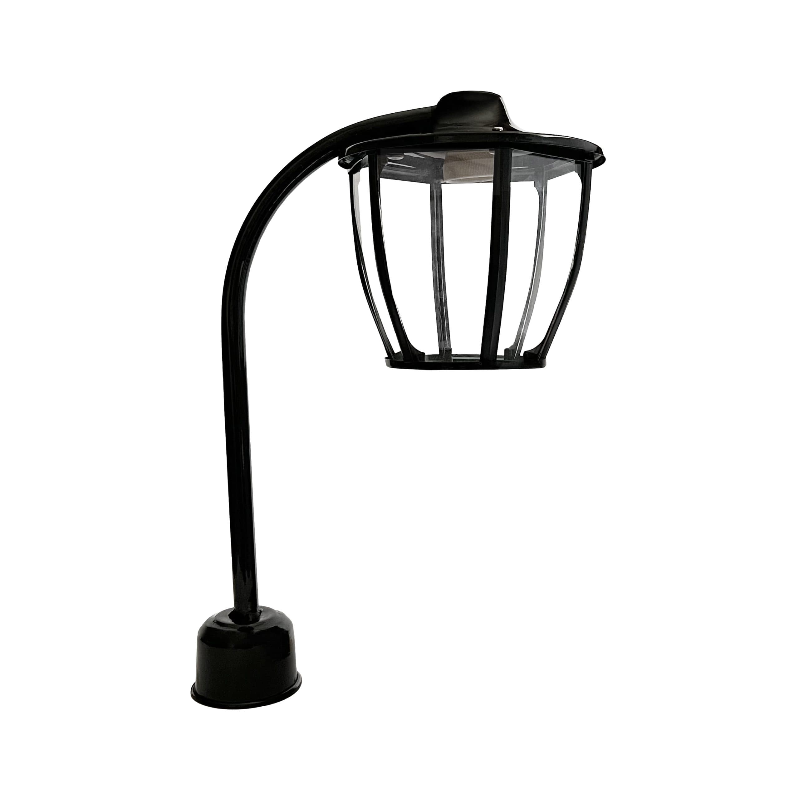 چراغ حیاطی و پارکی سرلوله تک شاخه فلزی مدل P-1JC — تصویر ۳