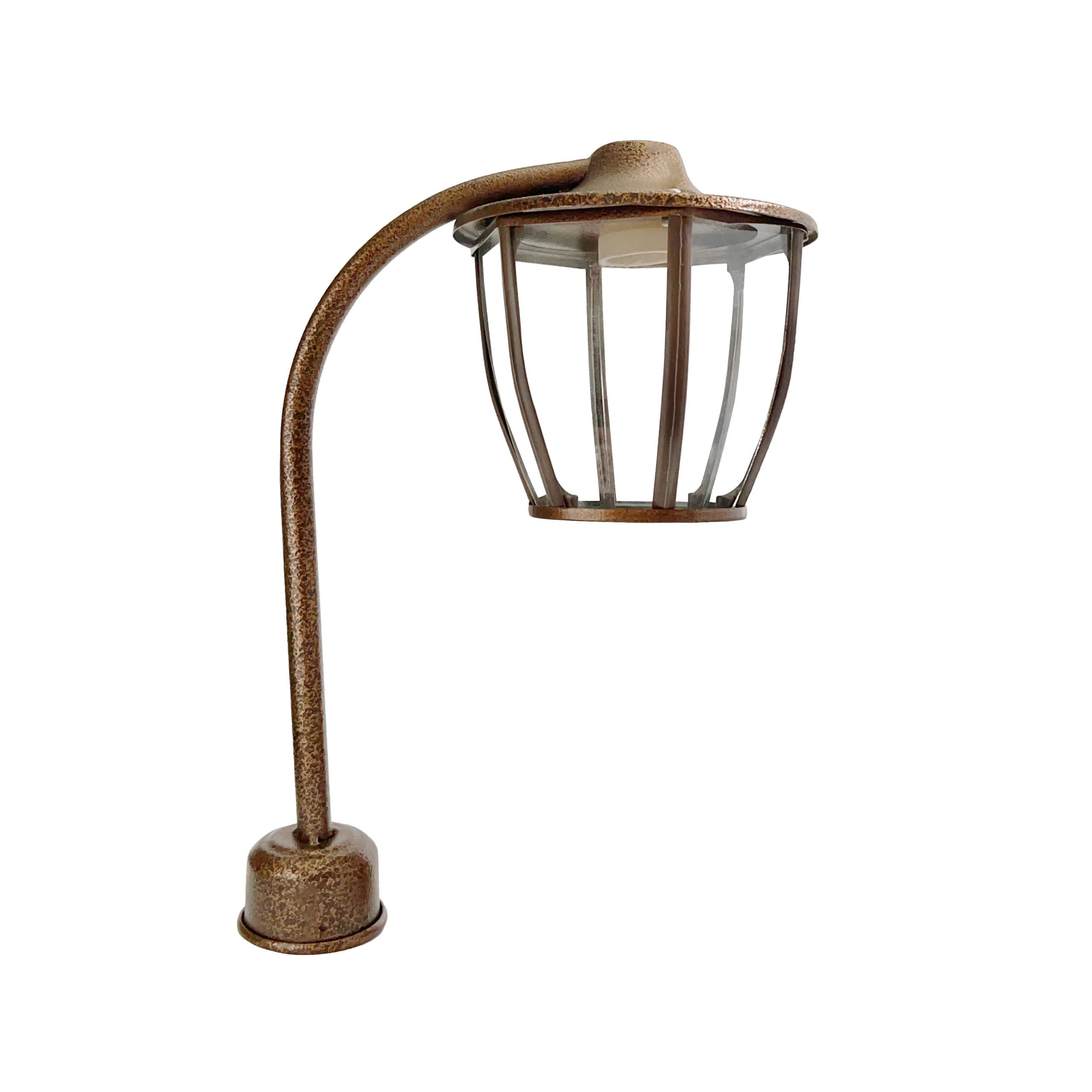 چراغ حیاطی و پارکی سرلوله تک شاخه فلزی مدل P-1JC — تصویر ۴