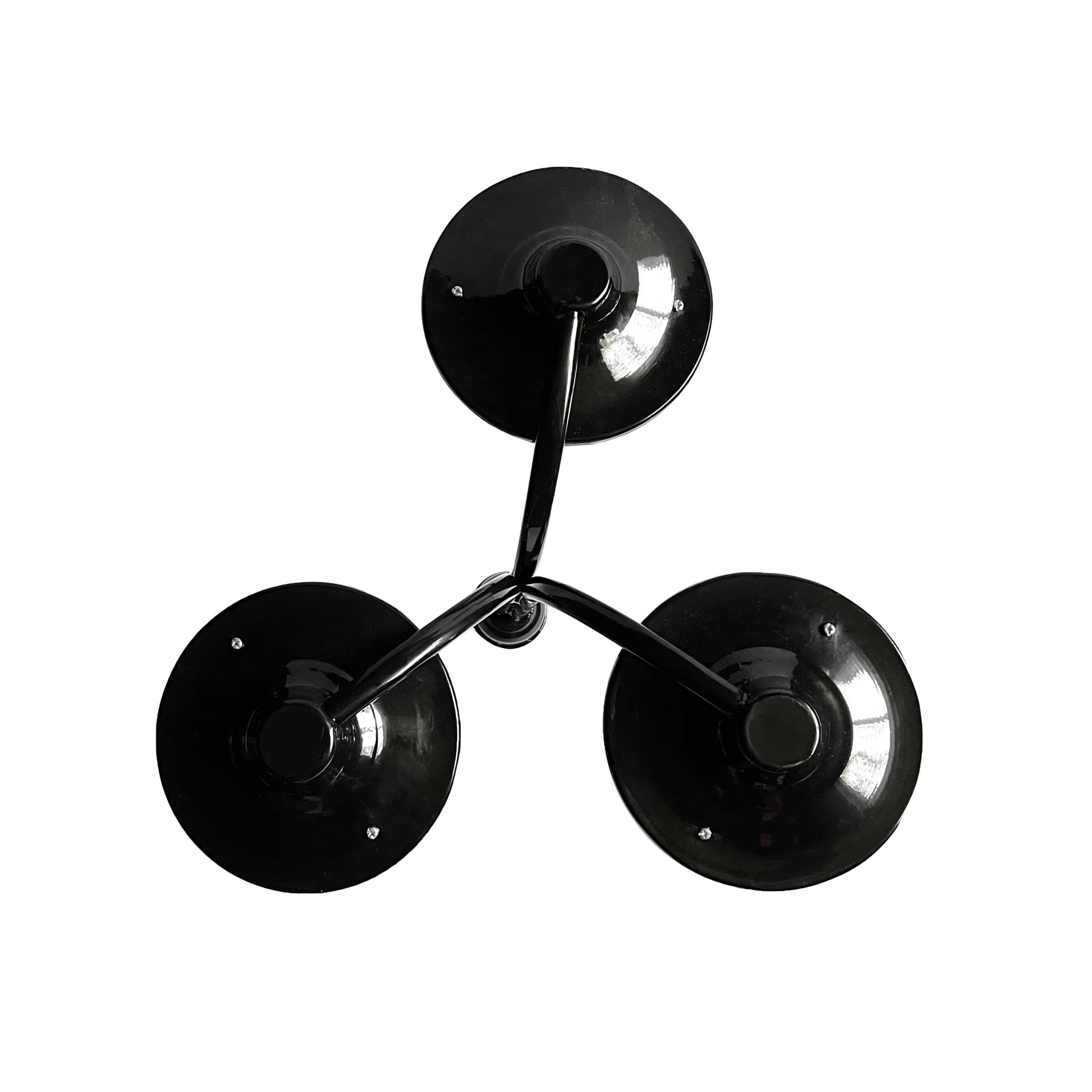 چراغ حیاطی و پارکی سرلوله سهشاخه فلزی مدل P-3JC — تصویر ۴