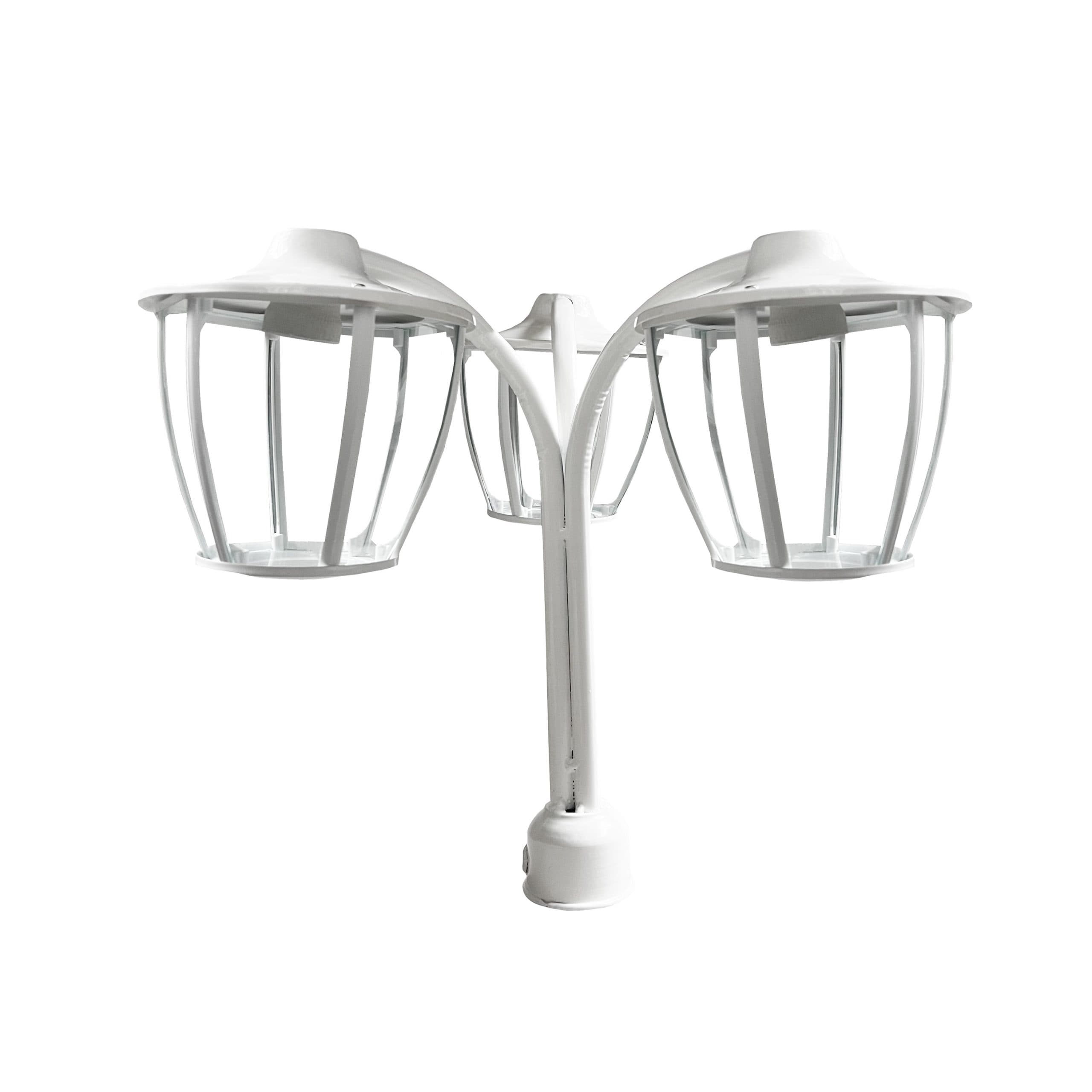 چراغ حیاطی و پارکی سرلوله سهشاخه فلزی مدل P-3JC — تصویر ۲