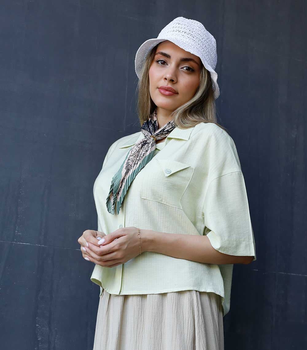 شومیز 5712 Pinki در چهار رنگ — تصویر ۶