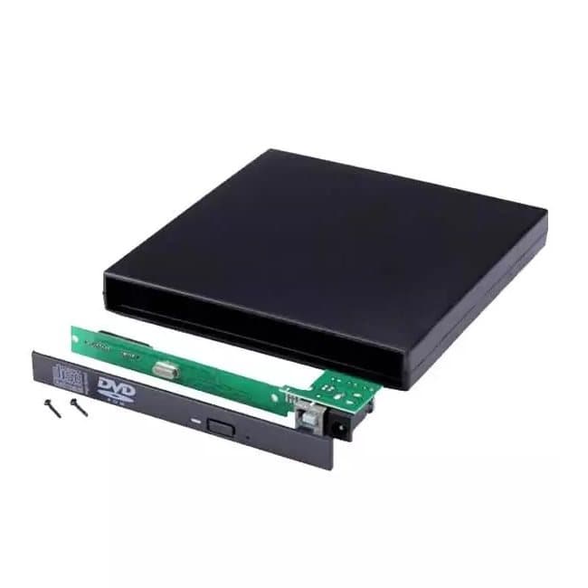 باکس تبدیل DVD رایتر اینترنال SATA لپ تاپ به اکسترنال USB2.0 سایز 12.7mm ضخیم — تصویر ۵