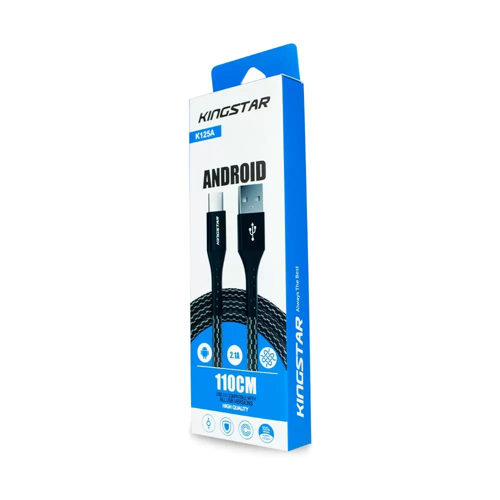 کابل شارژ اندروید میکرو یو اس بی کینگ استار مدل K125A — تصویر ۸
