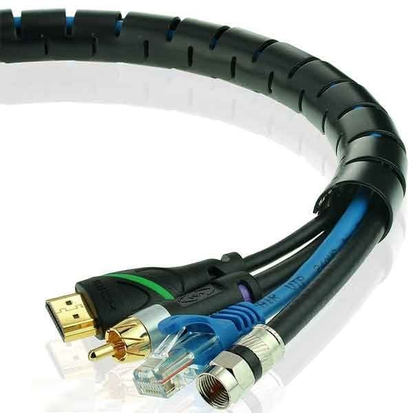 سیم جمع کن خرطومی فنری جمع کننده و نظم دهنده سیم و کابل 22 میلی متر 2 متری مدل Sim Zip — تصویر ۷