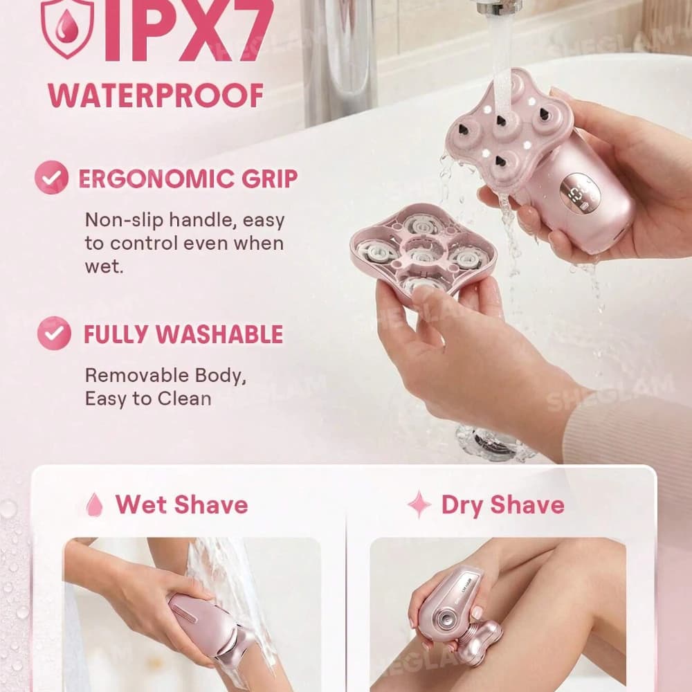 ماشین اصلاح موی بدن بانوان شیگلم هیر مدل 5D Flash Shaver — تصویر ۵