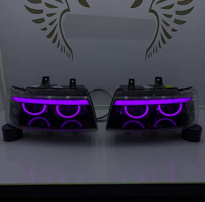 چراغ جلو خودرو گروه پژوهش صنعت مدرن مدل Devil-Purp مناسب برای سمند بسته دو عددی — تصویر ۳