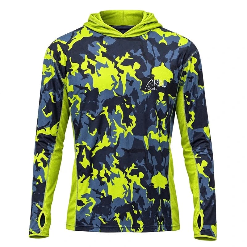 تی‌شرت ماهیگیری آرال ARAL baits مدل NEON CAMO