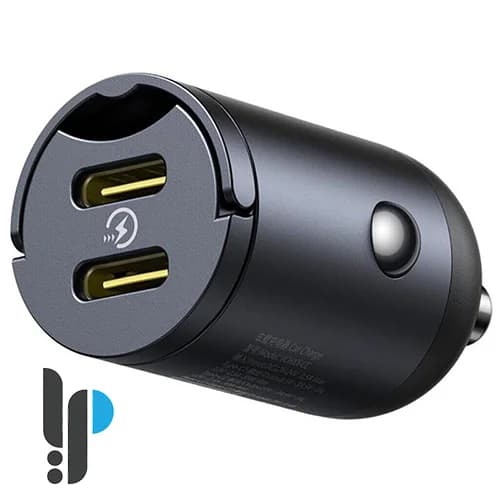 شارژر فندکی 30 وات بیسوس مدل Baseus Tiny Star Mini C+C C00035001121