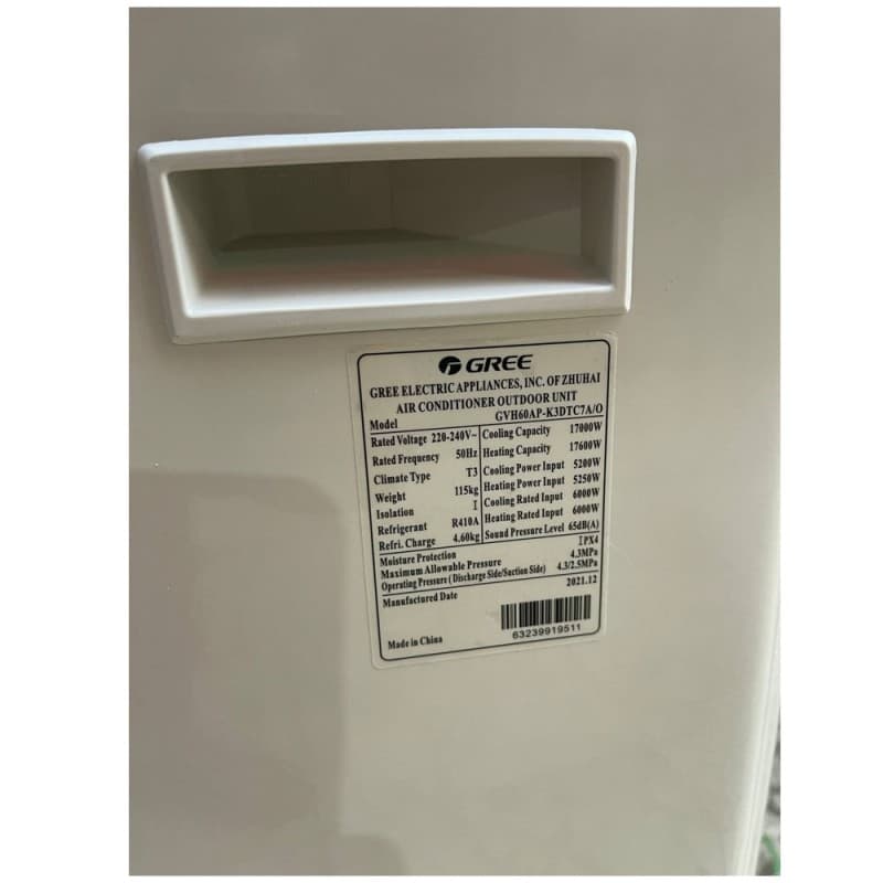 کولر گازی 60000 ایستاده گری GVH60AP — تصویر ۴