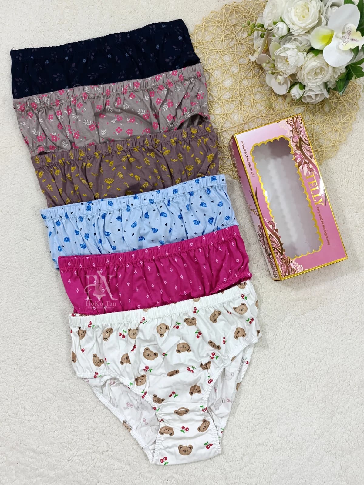 پک شورت زنانه لیفه ای 6 عددی نخ پنبه 3XL کد 129 — تصویر ۲
