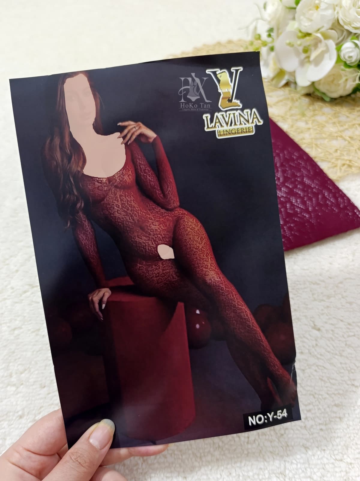 بادی زنانه فاق باز پلنگی رنگی کد Y-54 — تصویر ۳