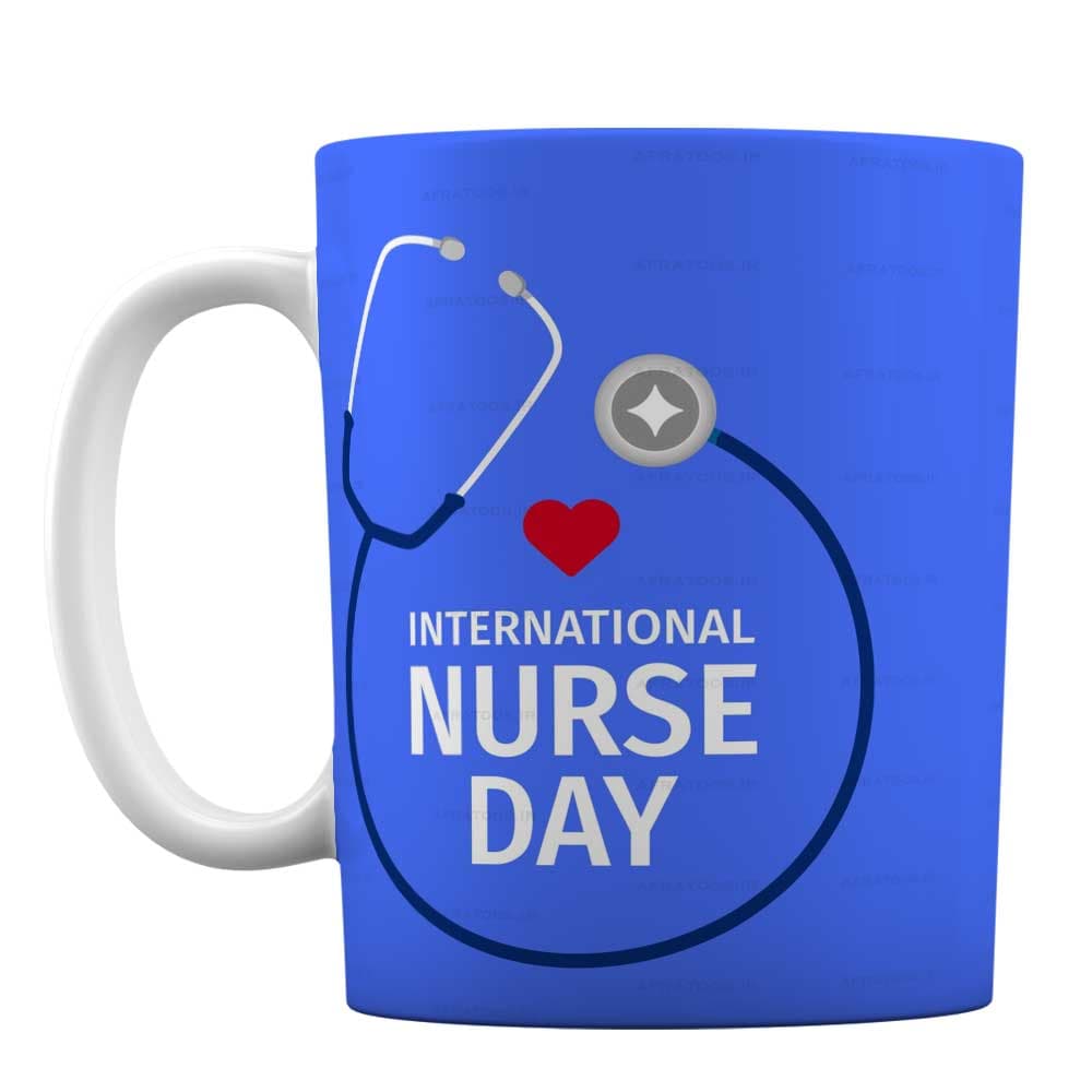 لیوان سرامیکی تبریک روز پرستار «HAPPY NURSE DAY» کد MN1870 — تصویر ۲