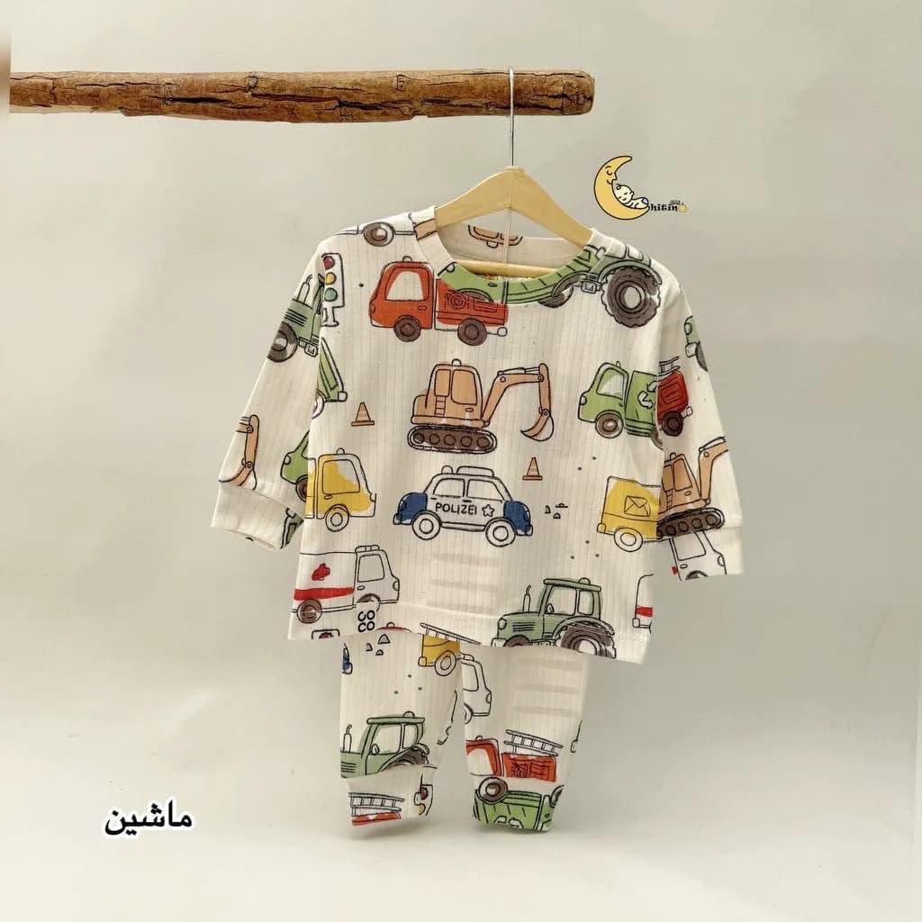 بلوز و شلوار بچگانه کبریتی راحتی کوکو کیدز نخ پنبه آستین بلند — تصویر ۵