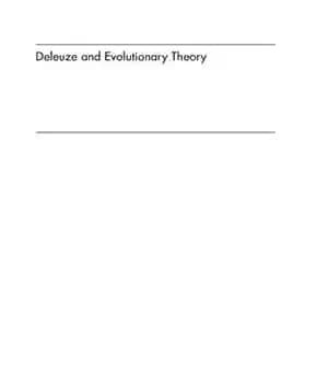 دانلود کتاب Deleuze and Evolutionary Theory – دلوز و نظریه تکاملی