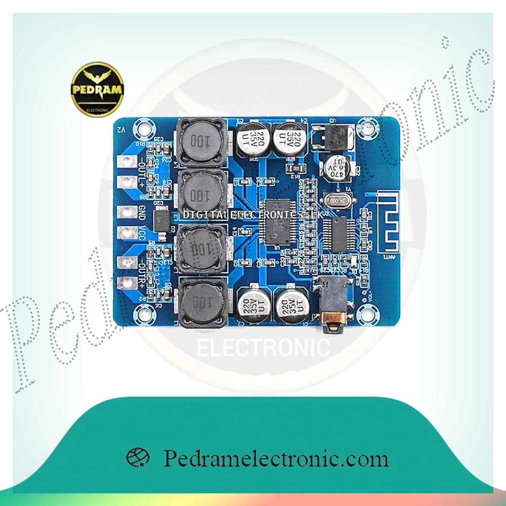 برد USB بلوتوث 12 ولت 2×45 وات دو ولوم مدل JQ-D125BT-A