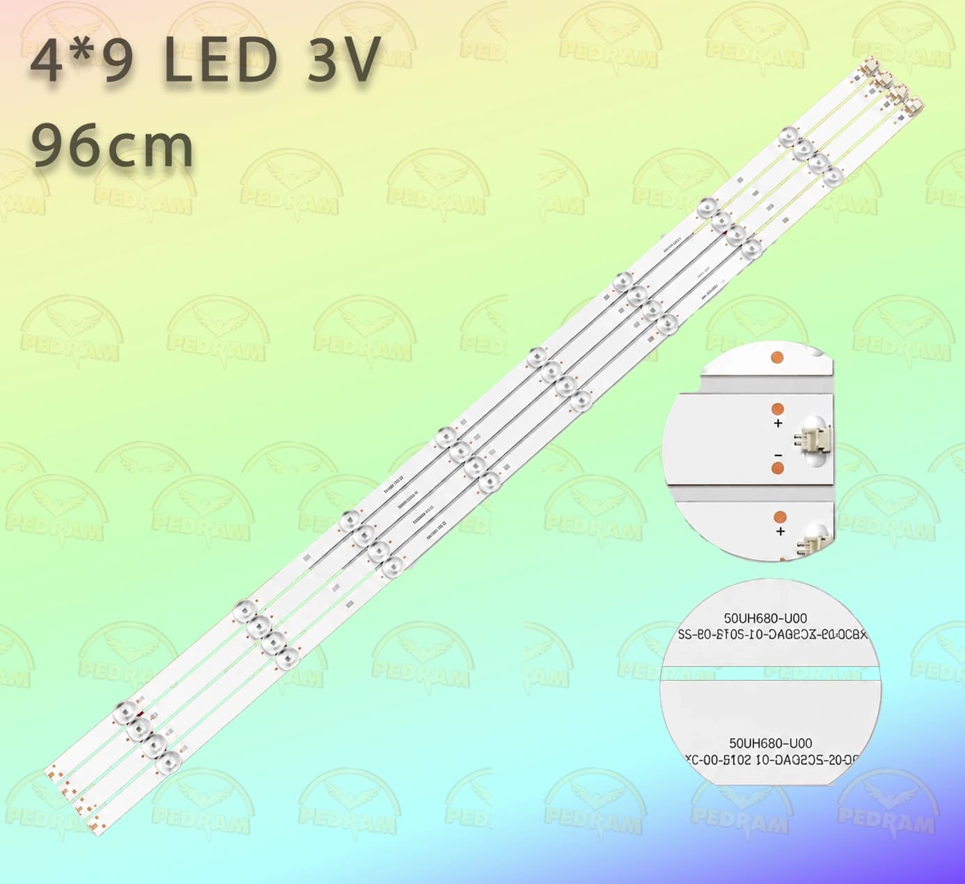 بک لایت استار ایکس 50 اینچ مدل 50UH680 (3v)