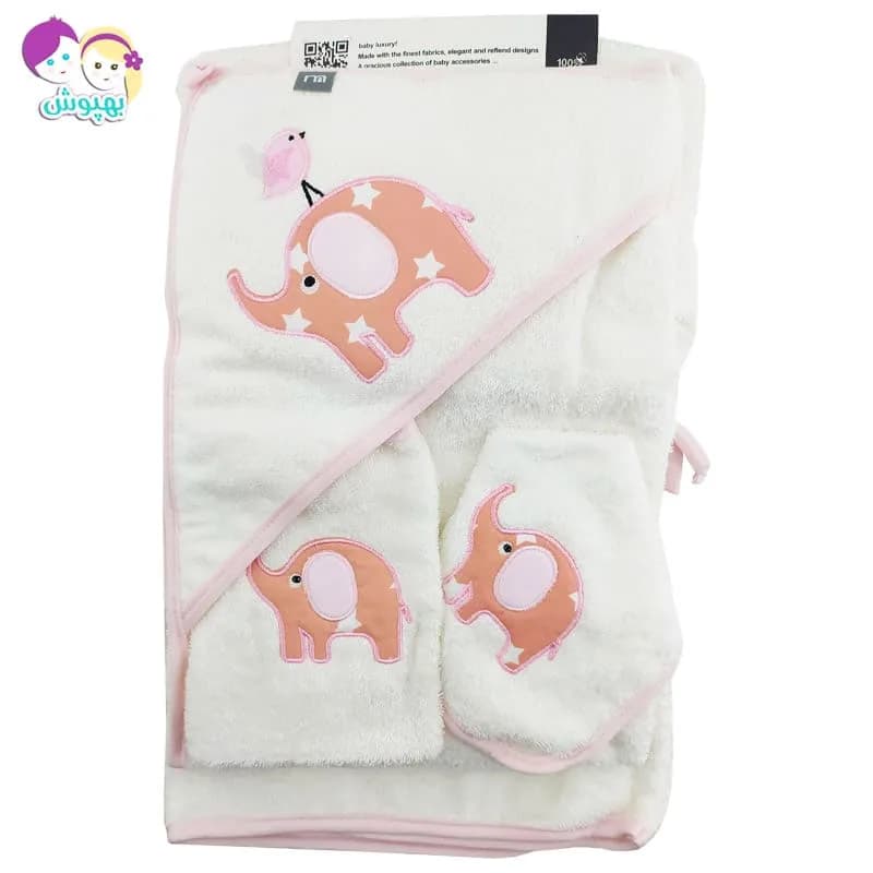 ست حوله تن پوش بچگانه فیل و گنجشک Mothercare — تصویر ۲