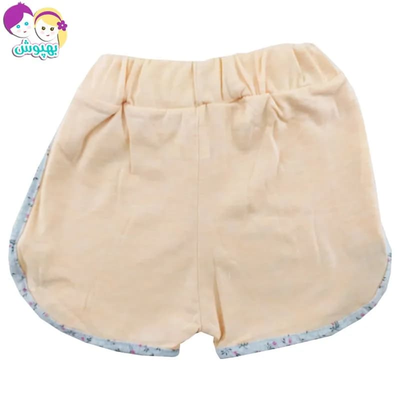 شورتک دخترانه نوار ریز گلدار Canix Kids — تصویر ۳