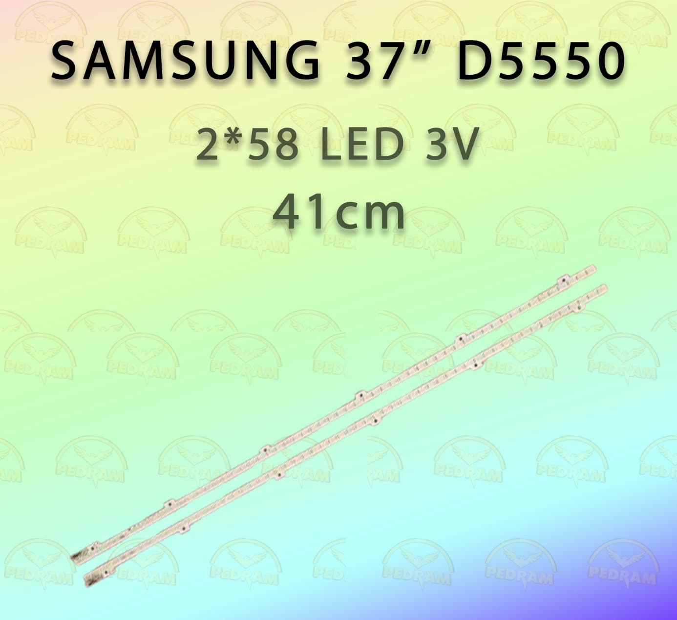 LEDBAR SAMSUNG 37″D5550 37D500 37D5950 2*58LED 3V 41CMبك لايت 37سامسونگ اس ام ES-ELED-101-5630 3V