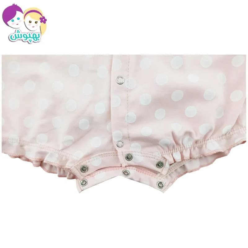 سرهم دخترانه (رامپر) نخی آستین کوتاه رنگین کمان Baby gap — تصویر ۳
