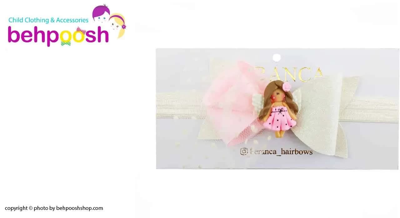 هدبند توری پاپیونی دخترانه عروسکی Perance hairbows — تصویر ۳