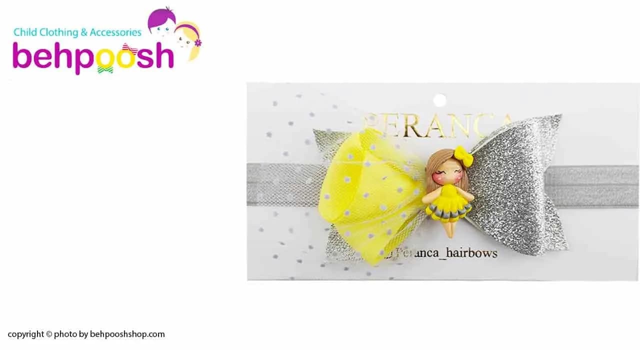 هدبند توری پاپیونی دخترانه عروسکی Perance hairbows — تصویر ۴