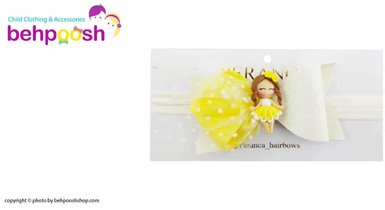 هدبند توری پاپیونی دخترانه عروسکی Perance hairbows — تصویر ۵