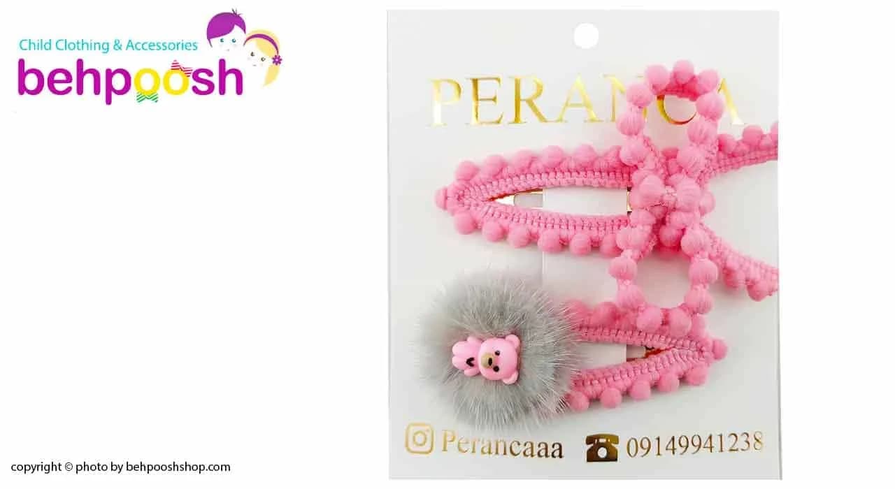 گیره سر دخترانه دوتایی طرح خرس Perance hairbows — تصویر ۲