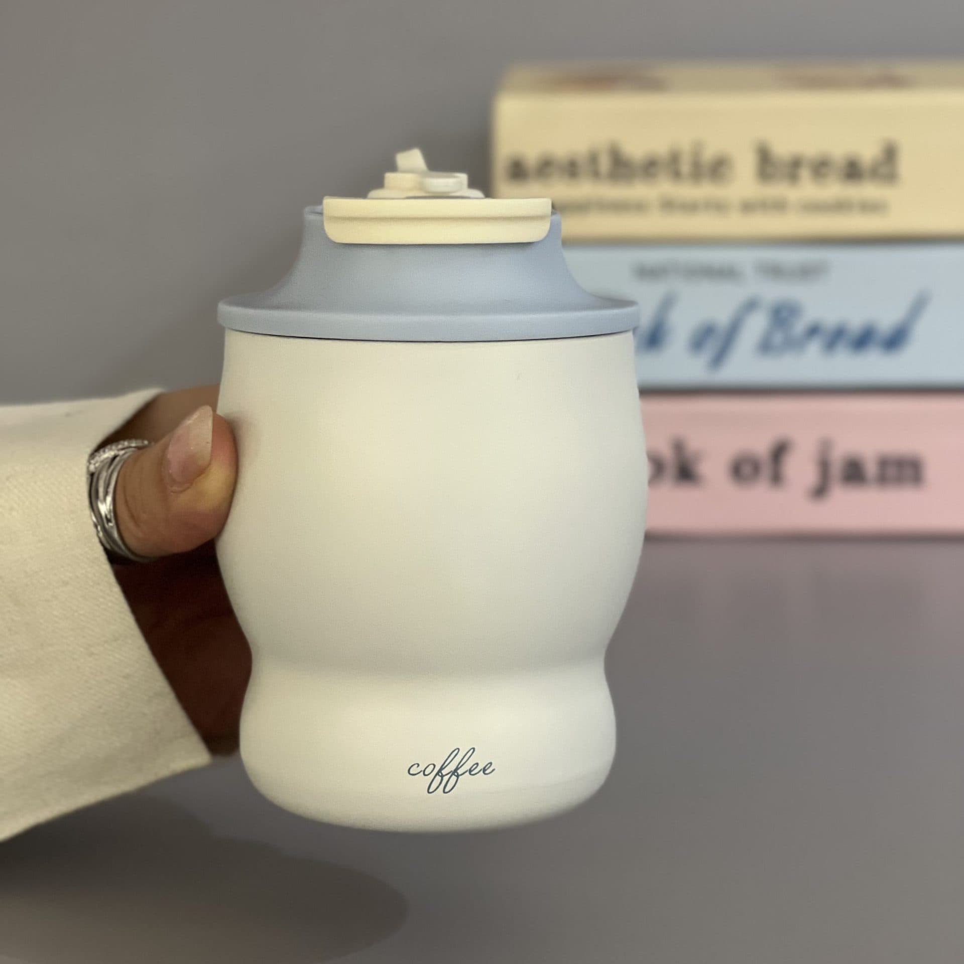 مینی تراول ماگ فانتزی دوحالته Coffee کد 0532 — تصویر ۵