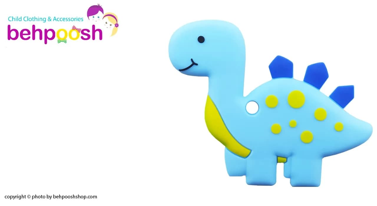 دندان گیر دستگیره دار دایناسور خالدار baby toys — تصویر ۷