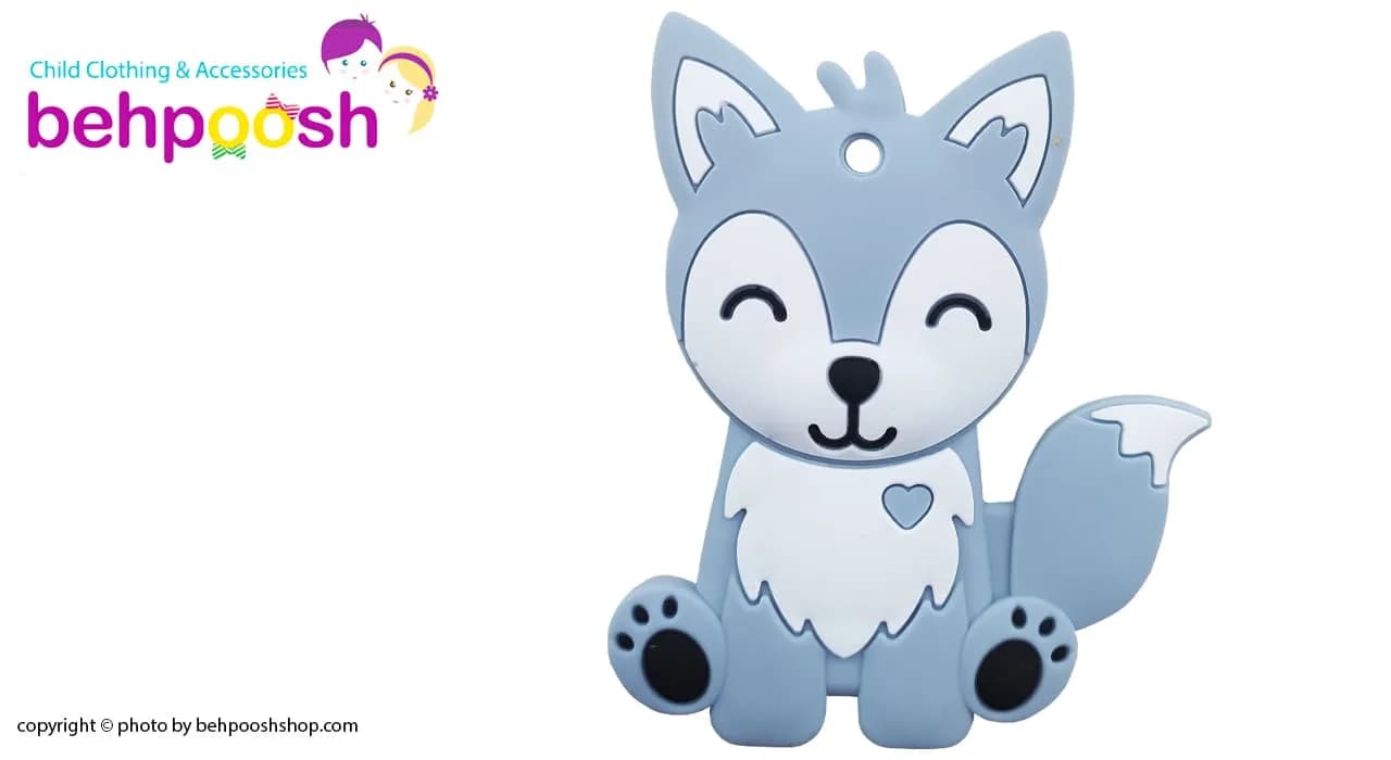 دندان گیر دستگیره دار طرح روباه baby toys — تصویر ۲