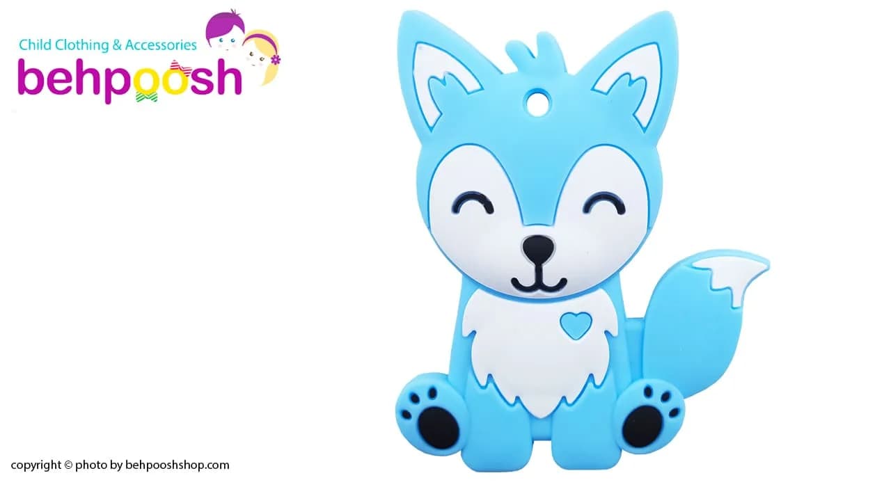 دندان گیر دستگیره دار طرح روباه baby toys — تصویر ۴