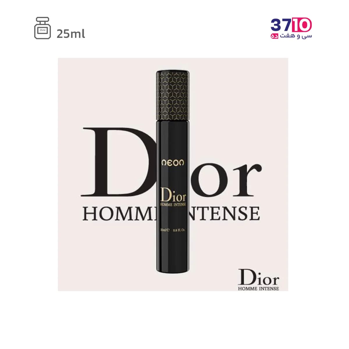 عطر جیبی مردانه نئون مدل Dior Homme Intense دیور هوم اینتنس 25 میل — تصویر ۲