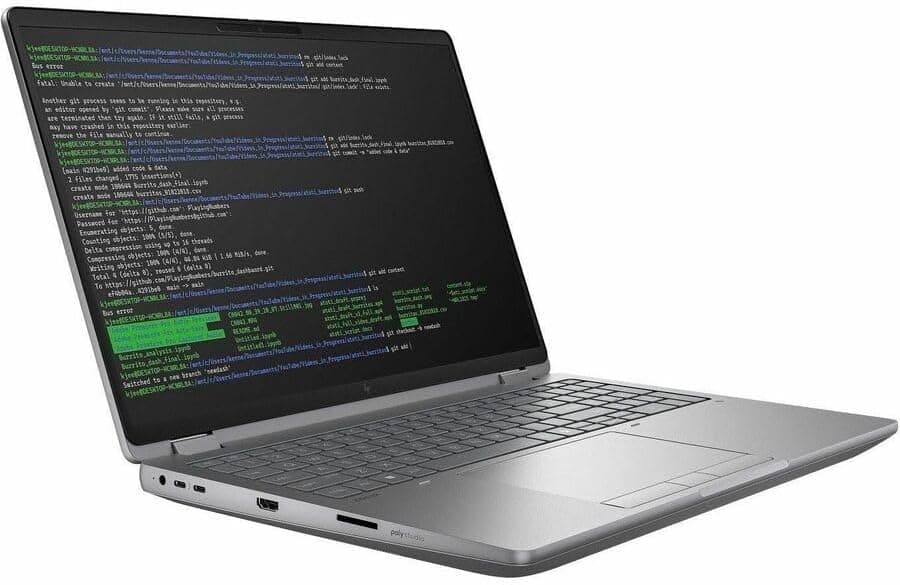 لپ تاپ اچ پی استوک hp zbook fury 16 G1i Ultra9-285HX 32GB 1TB SSD 16GB RTX pro 4000 blakwell — تصویر ۵