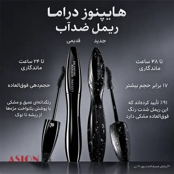 ریمل ضد آب لانکوم هیپنوز درام طرح جدید — تصویر ۳
