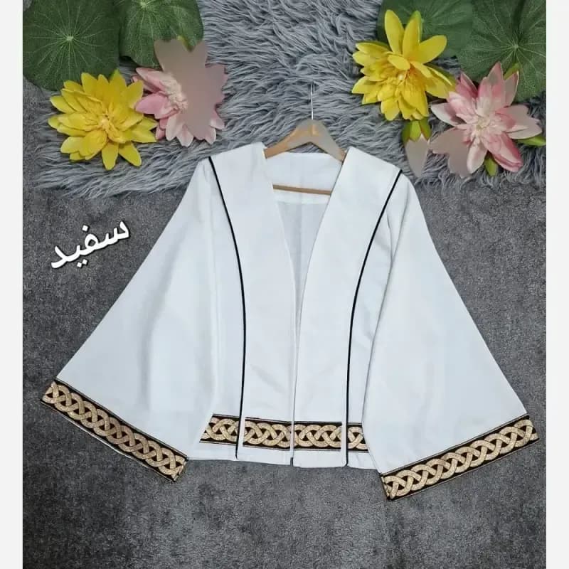 کت آستین کلوش ژاکارد و خرجکار پاییزه — تصویر ۲