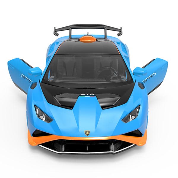 ماشین فلزی راستار مقیاس 1:32 مدل Lamborghini Huracan STO آبی — تصویر ۳